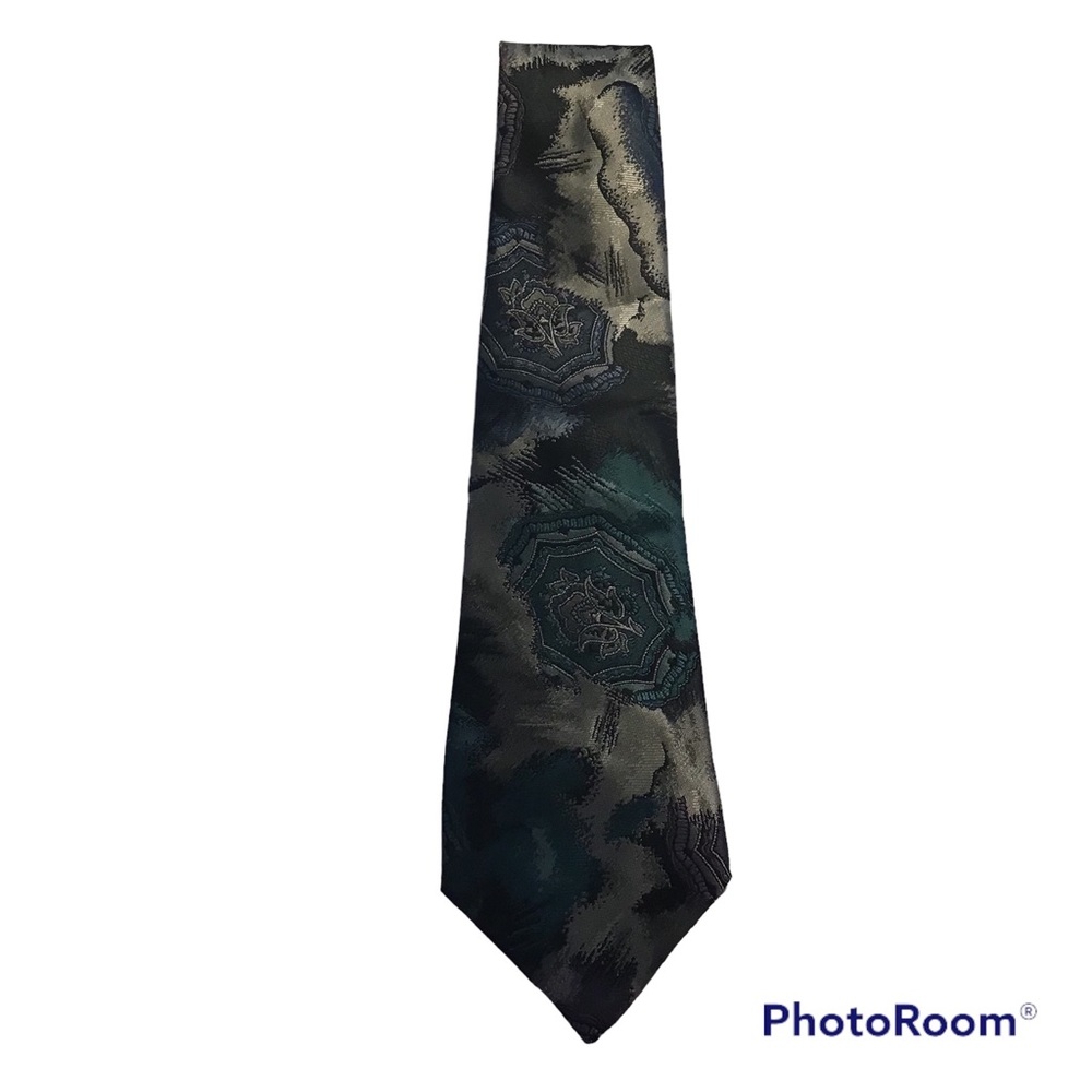 Kingsley Tie Rack Men’s Tie Made in Ireland Green 3.5” green paisley